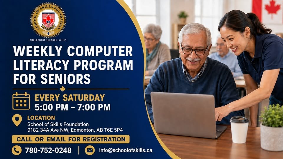 Weekly Computer Literacy Program for Seniors